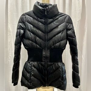 BCBG Maxazria black puffer coat